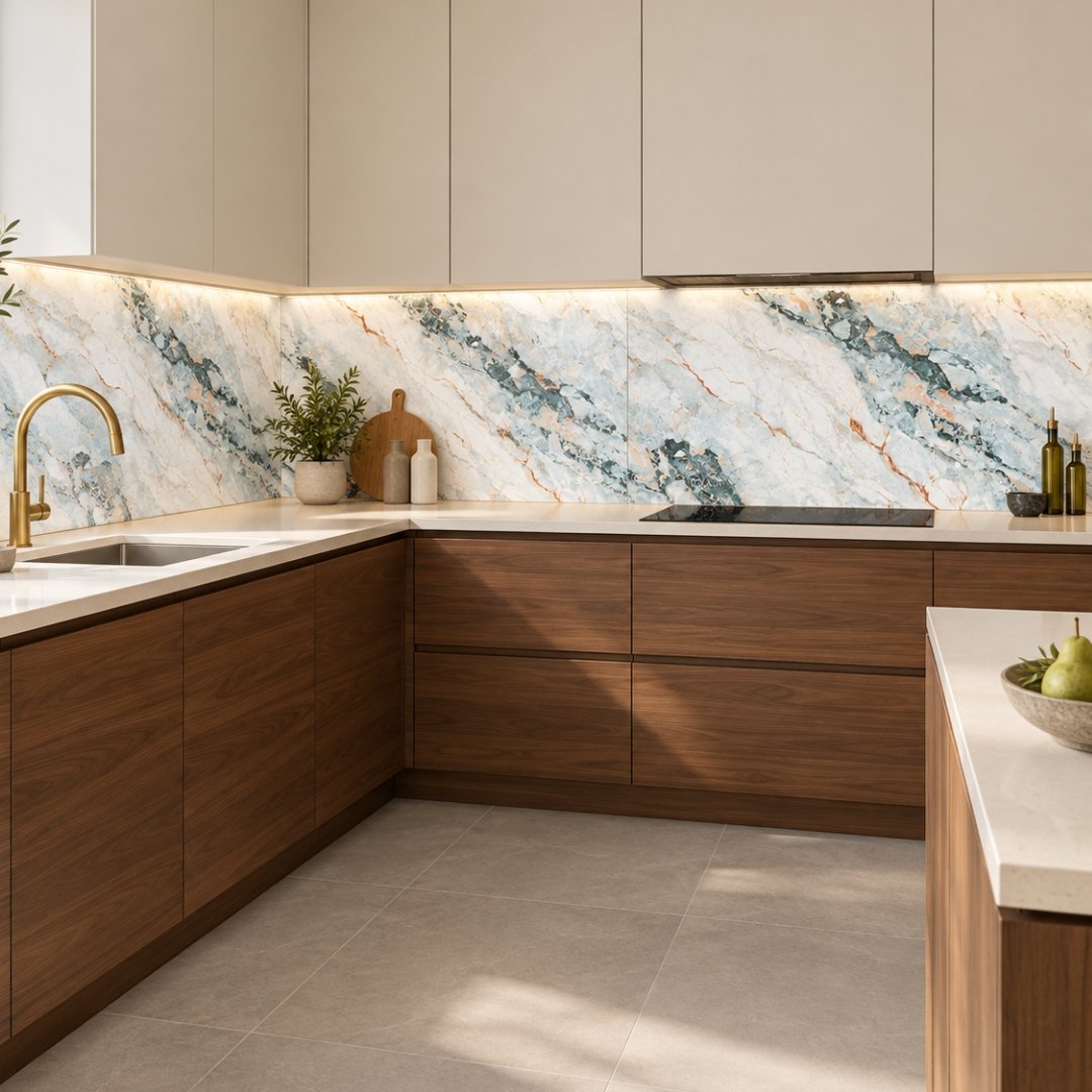 CA EBIZA AZUL_EL, marble-look wall tile for bathroom (view 6)